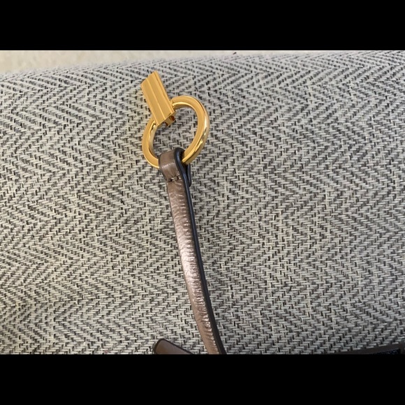 Tory Burch Colorblock Patchwork Eel Leather Lee Radziwill Shoulder Bag NWT - Picture 8 of 16